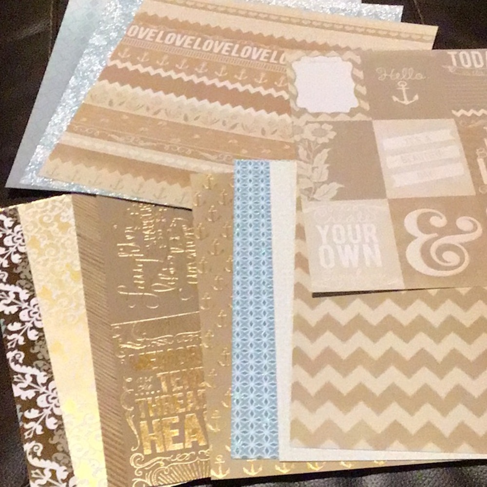 Hello Beautiful Loose Cardstock Scrapbook Paper Bundle